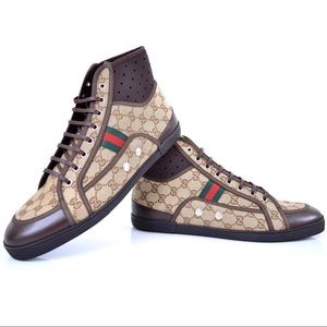 Gucci Monogram High Top Sneakers